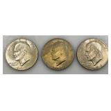 1972 Plain No Mint Mark Eisenhower One Dollar Coins