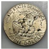 1974 & 74 D Eisenhower One Dollar Coins