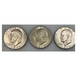 1974 & 74 D Eisenhower One Dollar Coins