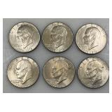 1776-1976 D Bicentennial Eisenhower One Dollar Coins