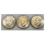 1776-1976 D Bicentennial Eisenhower One Dollar Coins