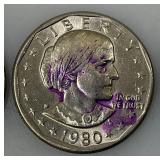 1980 P Susan B Anthony One Dollar Coins