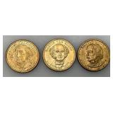 11 Misc. Presidential One Dollar Coins