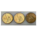 11 Misc. Presidential One Dollar Coins