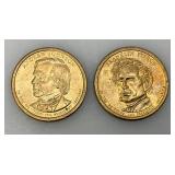 11 Misc. Presidential One Dollar Coins