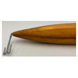 Vintage 18" Wooden Lure Décor (Wood Cracked On Bottom) Adds Character