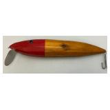 Vintage 18" Wooden Lure Décor (Wood Cracked On Bottom) Adds Character