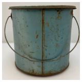Vintage Metal Coast To Coast Stores Fine Tackle Minnow Bucket (Missing Lid) But Cool Man Cave Item