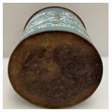 Vintage Metal Coast To Coast Stores Fine Tackle Minnow Bucket (Missing Lid) But Cool Man Cave Item