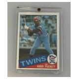 1985 Topps Kirby Puckett Rookie Card In Protective Hard Sleeve