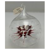 EST. $45.00-$75.00 Hofgut Sternen UFO- Spinnekugel German Hand Blown Atomic Virus Glass Ornament