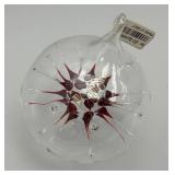 EST. $45.00-$75.00 Hofgut Sternen UFO- Spinnekugel German Hand Blown Atomic Virus Glass Ornament