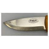 EST. $110.00 - $145.00 HELLE SKOG Knife With leather Sheath