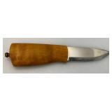EST. $110.00 - $145.00 HELLE SKOG Knife With leather Sheath