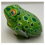 Vintage Key Wind Tin Litho Frog 5"