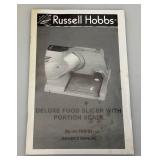 Russel Hobbs Classic Satin  Deluxe Food Slicer With Portion Scale (NIB)