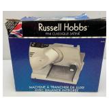 Russel Hobbs Classic Satin  Deluxe Food Slicer With Portion Scale (NIB)