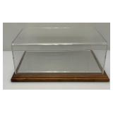 8" x 11" x 4" Acylic Display Cases With Mirrored Acrylic And Wood Base