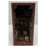 Light Up Handcrafted Wood (Magic Night) Miniature Diarama (Works)