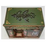 Light Up Handcrafted Wood (Blossum Florists) Miniature Diarama (Works)