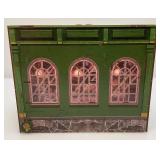 Light Up Handcrafted Wood (Blossum Florists) Miniature Diarama (Works)