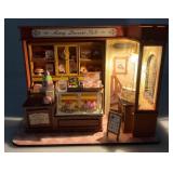 Light Up Handcrafted Wood (Honey Dessert Talk) Miniature Diarama (Works)