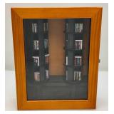 Handcrafted Wood (Library) Miniature Diarama With Manual Rotating Book Shelves