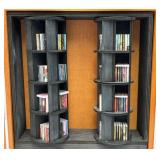 Handcrafted Wood (Library) Miniature Diarama With Manual Rotating Book Shelves