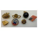 Misc. Vintage Tie Clips And Cuff Links
