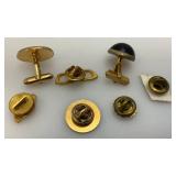 Misc. Vintage Tie Clips And Cuff Links