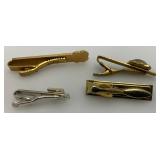 Misc. Vintage Tie Clips And Cuff Links
