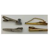 Misc. Vintage Tie Clips And Cuff Links