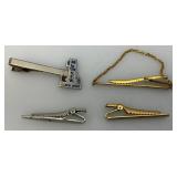 Misc. Vintage Tie Clips And Cuff Links
