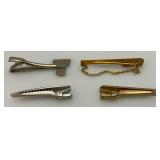 Misc. Vintage Tie Clips And Cuff Links
