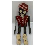 Very Old Wooden Stick Puppet 13" Tall