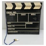 Vintage Clapper Board With Chalk