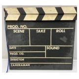 Vintage Clapper Board With Chalk