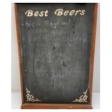 Vintage Best Beers Chalkboard 24" x 12"