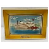 Vintage Collectible Jim Beam Belle Of Louisville Yellow & Green Decanters In Original Boxes