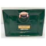 Vintage Collectible Jim Beam Belle Of Louisville Yellow & Green Decanters In Original Boxes