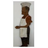 Vintage Wooden handmade Chef Folk Art Decoration Piece 19"
