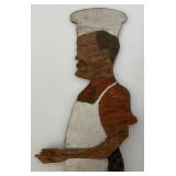 Vintage Wooden handmade Chef Folk Art Decoration Piece 19"