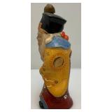 Vintage Japanese Sake Good Luck God Empty Decanter 10 1/2"