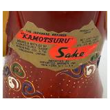 Vintage Japanese Sake Good Luck God Empty Decanter 10 1/2"