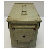 Vintage Ammo Box With Misc. Ammo Brass Casings And More