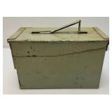 Vintage Ammo Box With Misc. Ammo Brass Casings And More