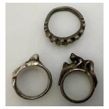 Misc. Vintage Jewelry Including Unmarked Silver? Ring And More