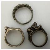 Misc. Vintage Jewelry Including Unmarked Silver? Ring And More