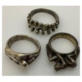 Misc. Vintage Jewelry Including Unmarked Silver? Ring And More