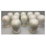 Group Of Styrofoam Head Displays
